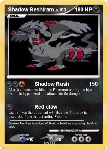 Pokemon Shadow Reshiram