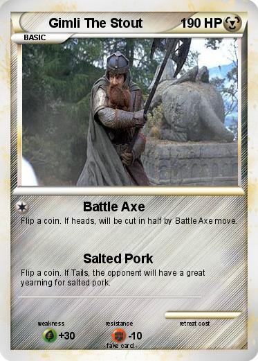 Pokémon Gimli The Stout - Battle Axe - My Pokemon Card
