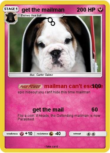 Pokemon get the mailman