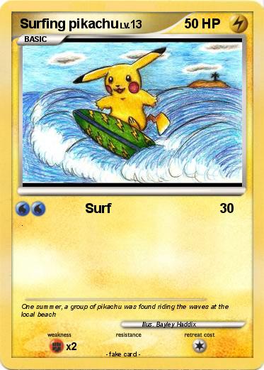 Pokemon Surfing pikachu