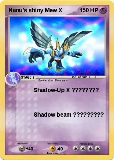 Pokemon Nanu's shiny Mew X