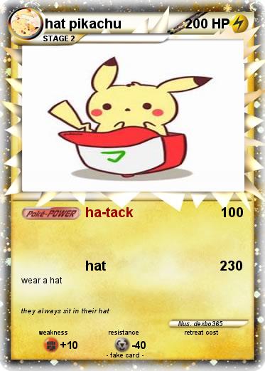 Pokemon hat pikachu