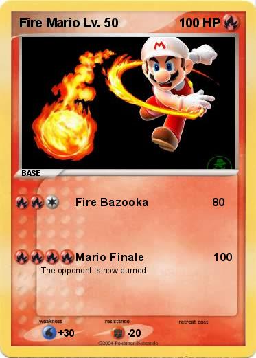 Pokemon Fire Mario Lv. 50