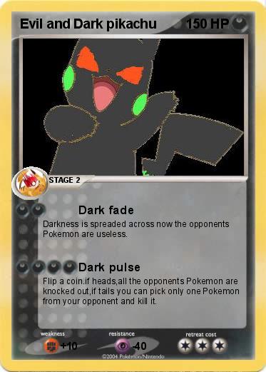 Pokemon Evil and Dark pikachu