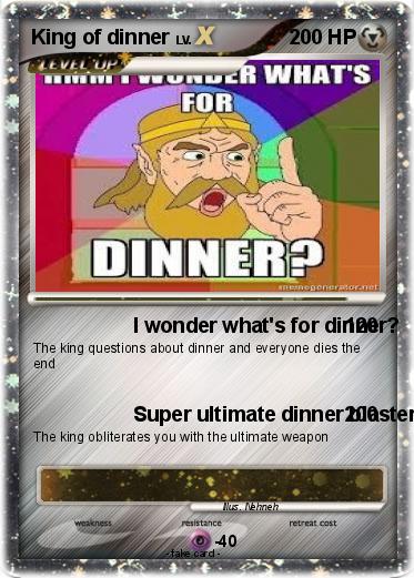 Pokemon King of dinner