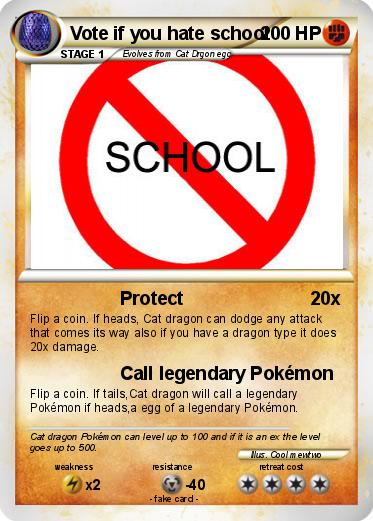 Pokemon Vote if you hate school