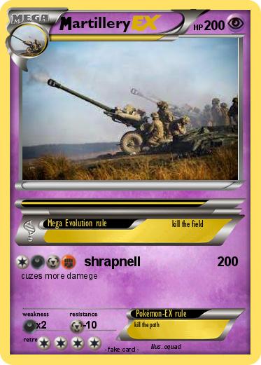 Pokemon artillery