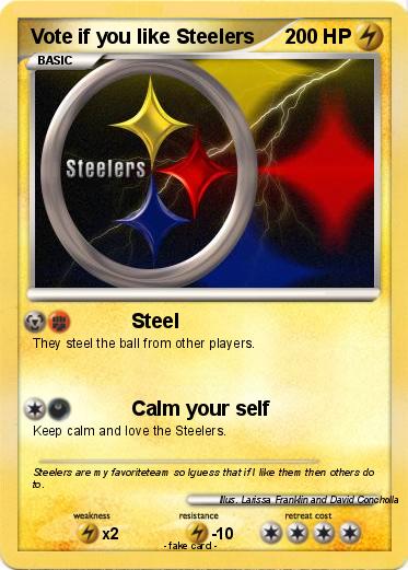 Pokemon Vote if you like Steelers