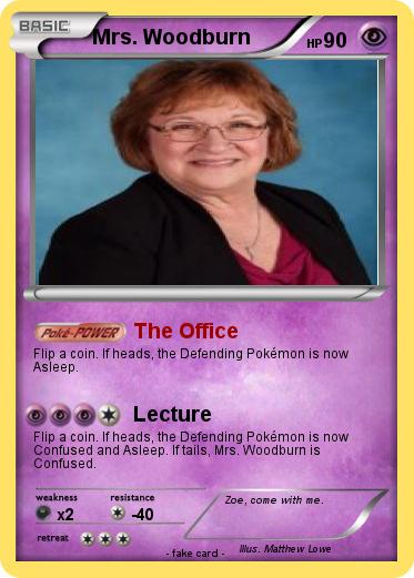 Pokemon Mrs. Woodburn