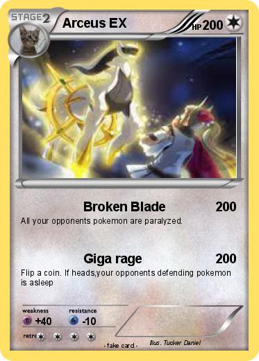 Pokémon Arceus EX 422 422 - Broken Blade - My Pokemon Card