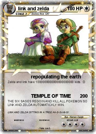 Pokemon link and zelda