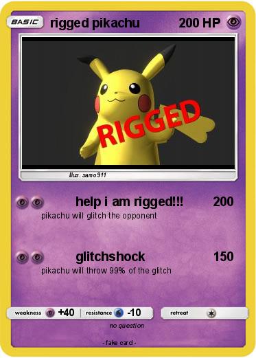 Pokemon rigged pikachu