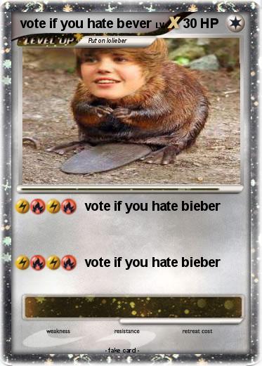 Pokemon vote if you hate bever