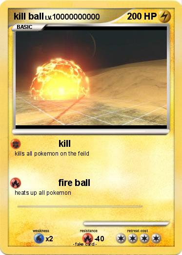 Pokemon kill ball