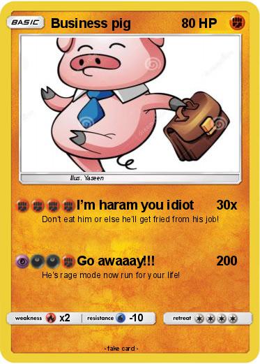 Pokemon Business pig