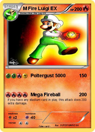 Pokemon M Fire Luigi EX