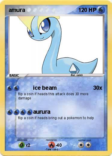 Pokémon amura 4 4 - ice beam - My Pokemon Card