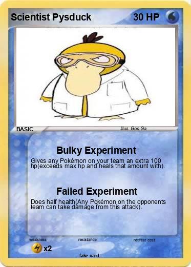 Pokemon Scientist Pysduck