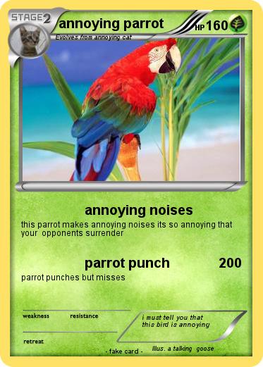 Pokemon annoying parrot