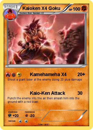 Pokemon Kaioken X4 Goku