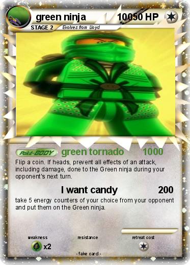 Pokemon green ninja            100