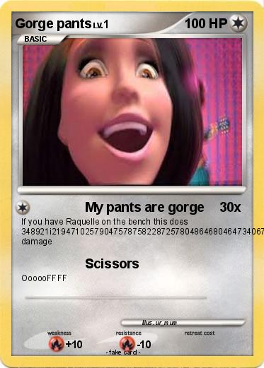 Pokemon Gorge pants