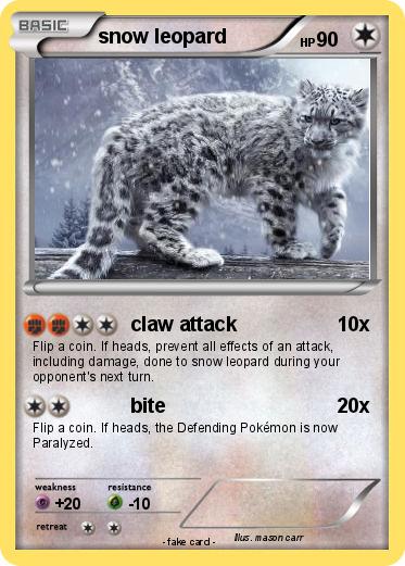 Pokemon snow leopard