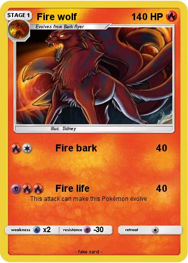 Pokemon Fire wolf