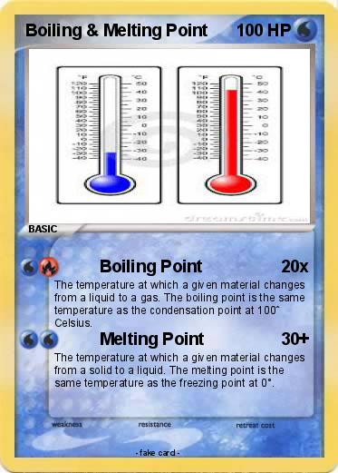 Pokemon Boiling & Melting Point