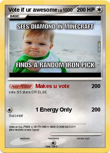 Pokemon Vote if ur awesome