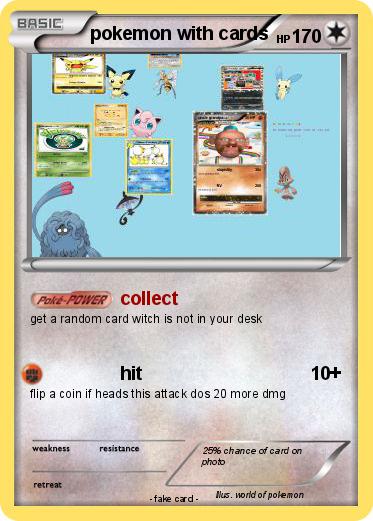 Pokemon pokemon with cards
