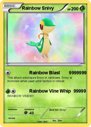 Pokemon Rainbow Snivy