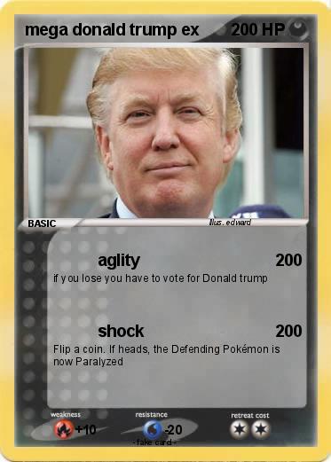 Pokémon mega donald trump ex - aglity - My Pokemon Card