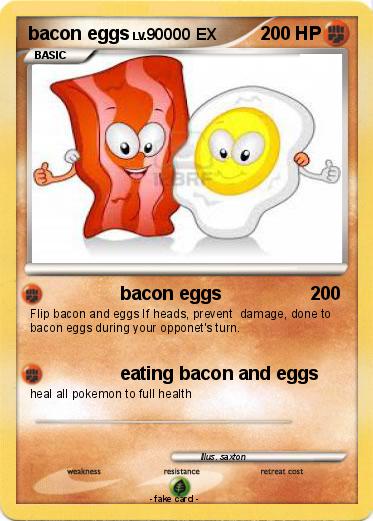 Pokemon bacon eggs