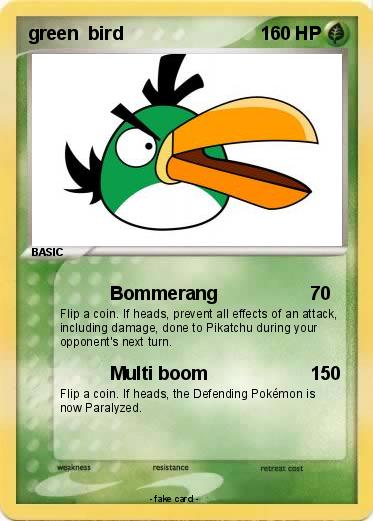 Pokemon green  bird
