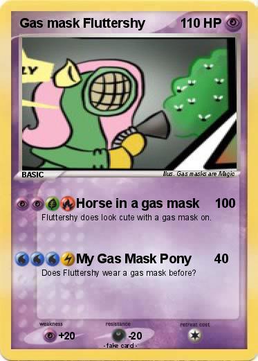 Pokemon Gas mask Fluttershy
