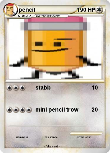 Pokemon pencil