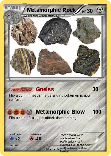 Pokemon Metamorphic Rock