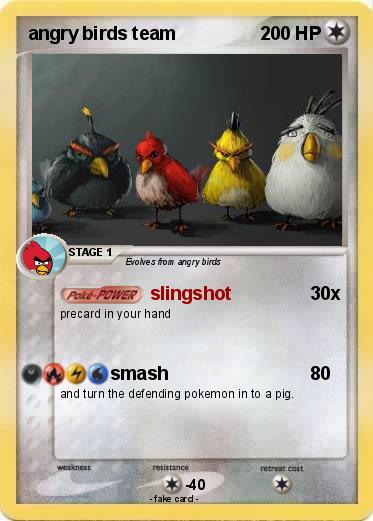 Pokemon angry birds team
