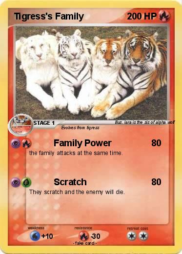 Pokemon Tigress's Family