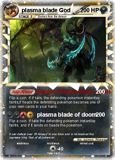 Pokemon plasma blade God