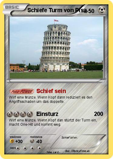Pokemon Schiefe Turm von Pisa