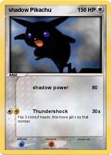 Pokemon shadow Pikachu
