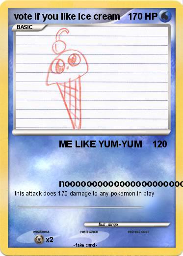 Pokemon vote if you like ice cream