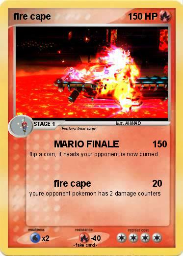 Pokemon fire cape