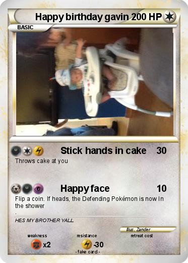 Pokemon Happy birthday gavin