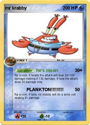 Pokemon mr krabby