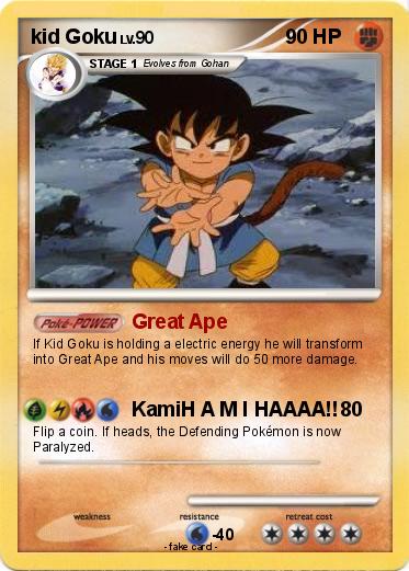 Pokemon kid Goku