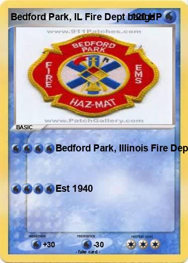 Pokemon Bedford Park, IL Fire Dept badge