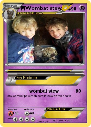 Pokemon Wombat stew